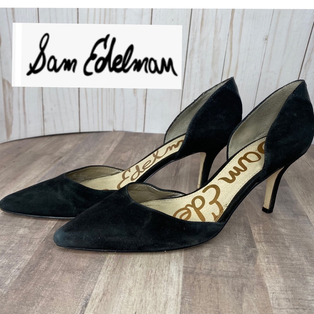 Sam Edelman Black Suede Heels: Size: 8M